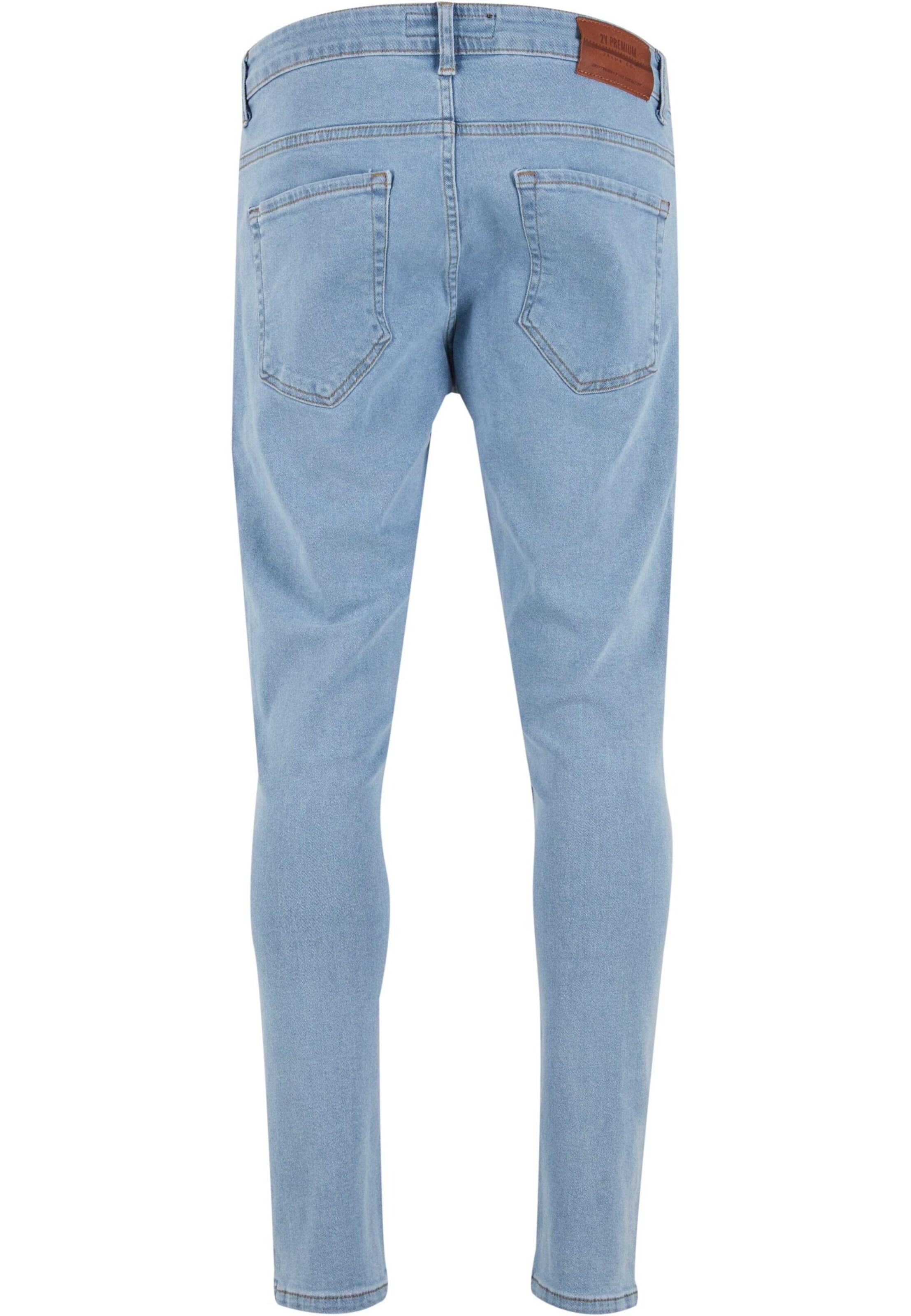 2Y Premium Regular Jeans in Blau