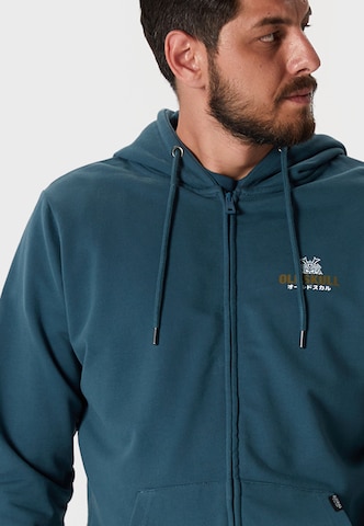 Oldskull Sweatjacke in Grün