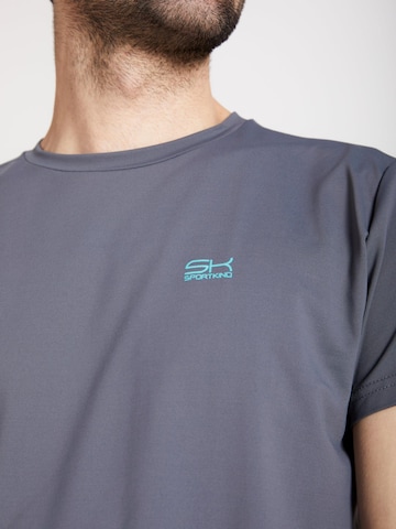 SPORTKIND Funktionsshirt 'Crew Neck'‌‌‌‌‌‌ in Grau