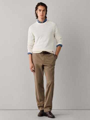 Hackett London Regular Chino Pants in Beige