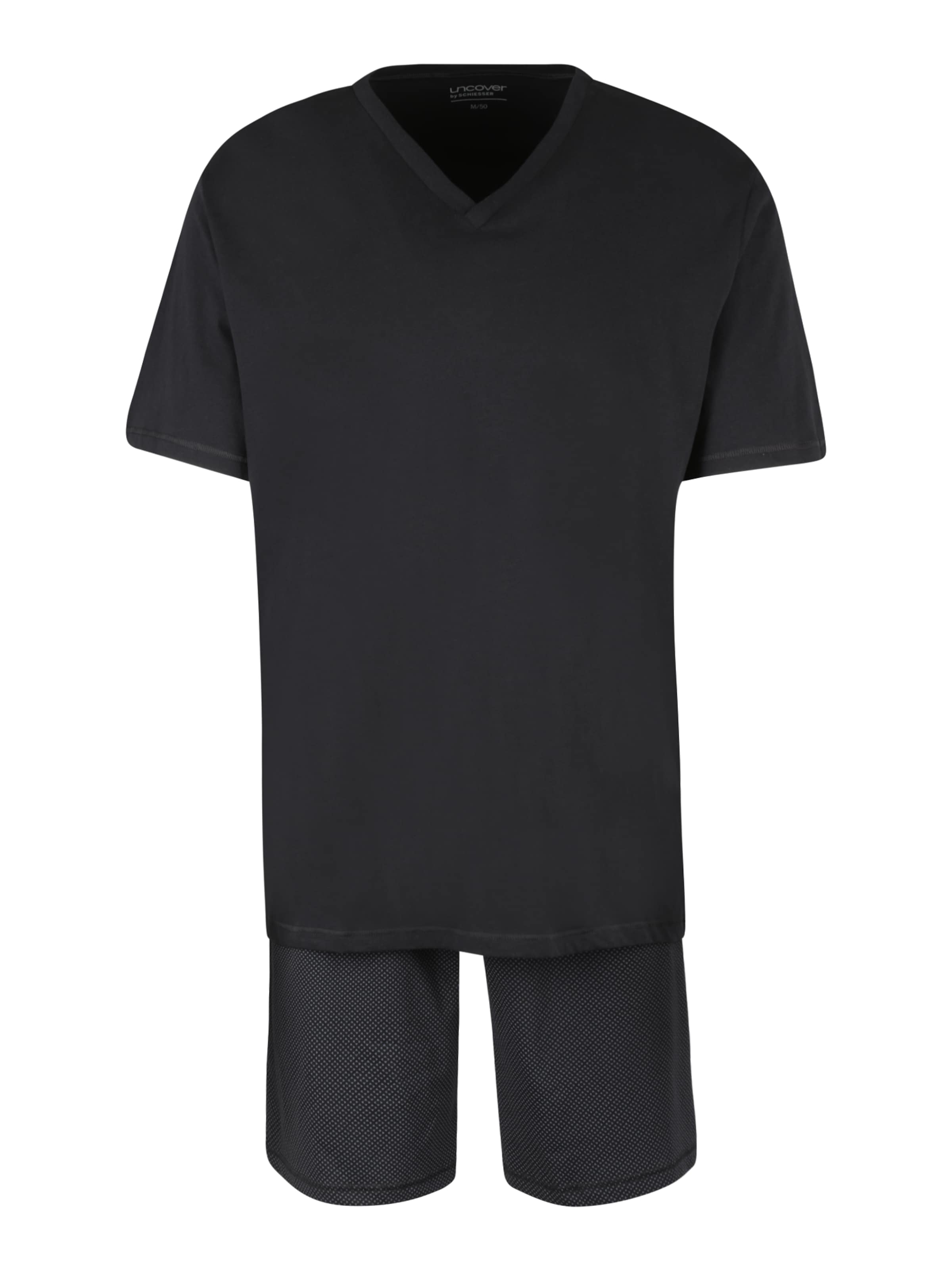 uncover by SCHIESSER Shorty in Schwarz: Vorderseite