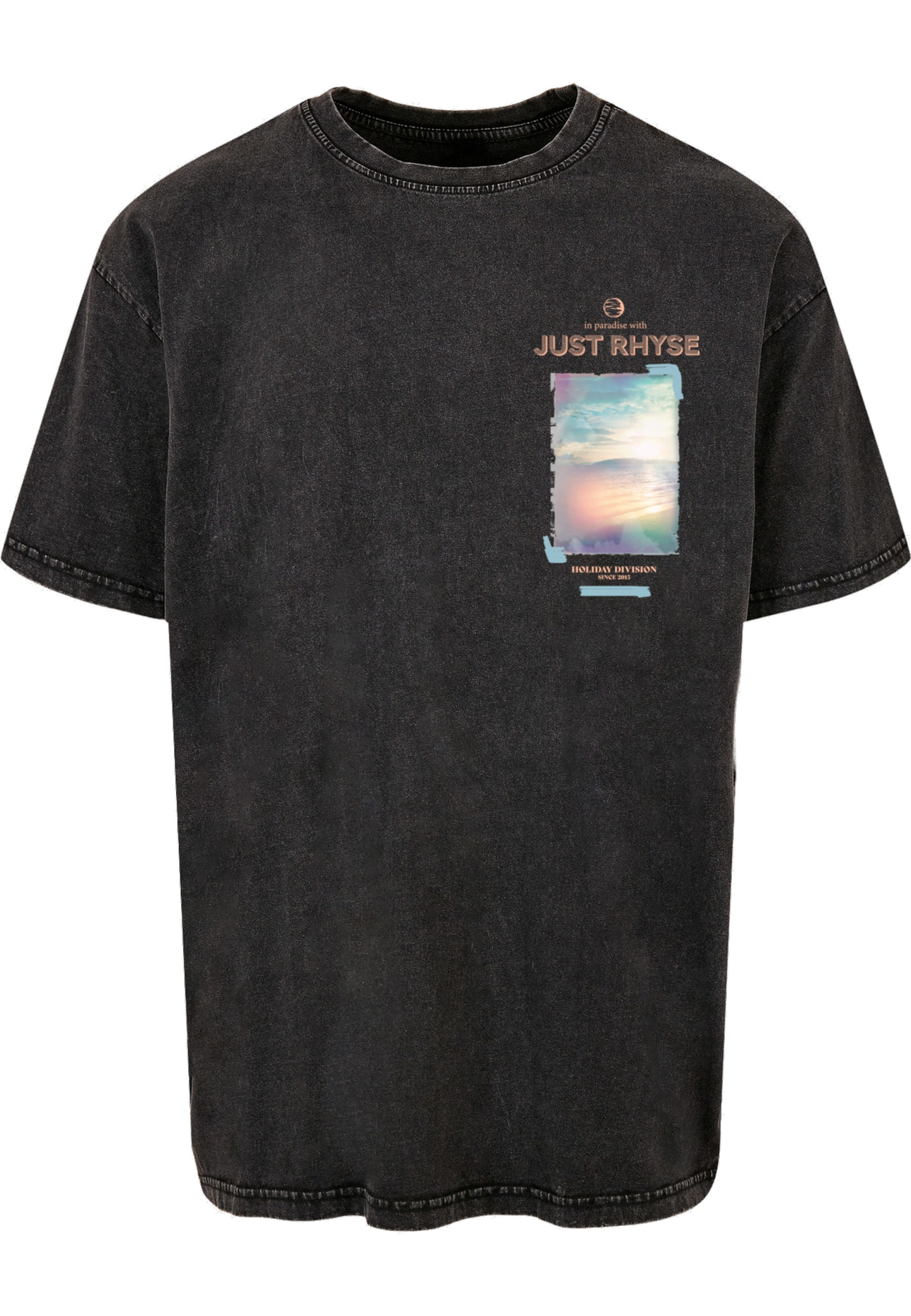Just Rhyse - Camisa 'Lanai' em preto: frente