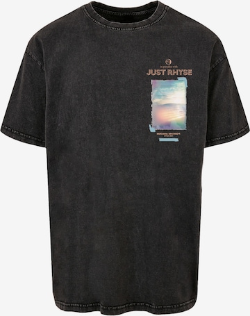 Just Rhyse - Camisa 'Lanai' em preto: frente