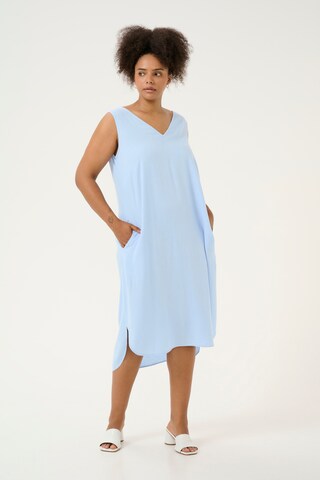 KAFFE CURVE Dress 'KCMille' in Blue: front