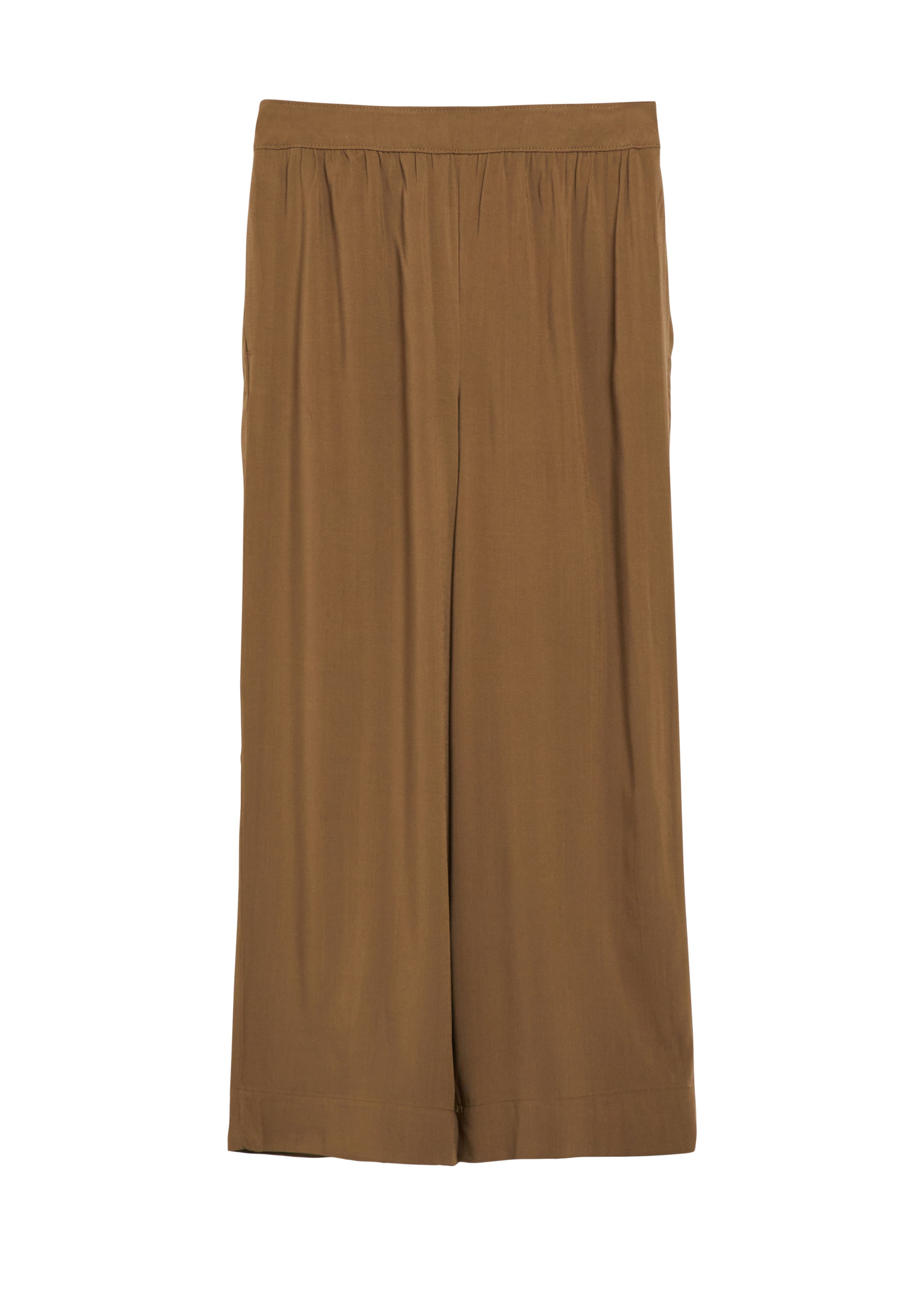 s.Oliver Wide Leg Hose in Braun: Vorderseite