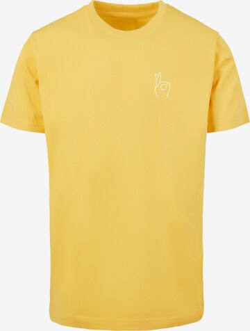 MT Men T-Shirt 'Easy Sign' in Orange: Vorderseite