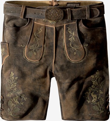 STOCKERPOINT Regular Traditional Pants 'Leonardo' in Brown: front