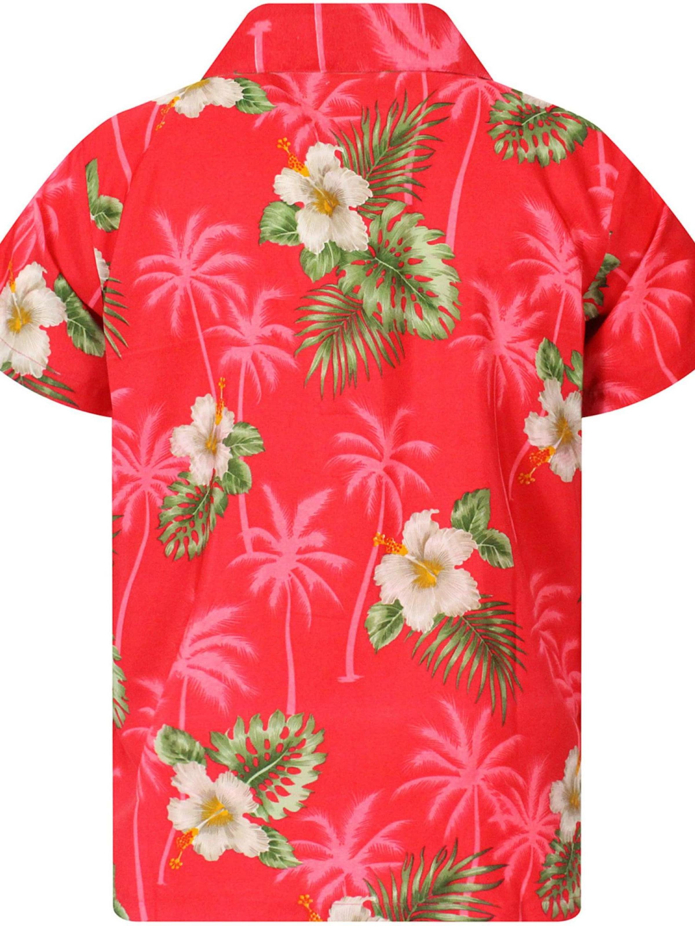 King Kameha Shirt 'Small Flower'‌‌‌‌‌‌‌‌‌ in Pink