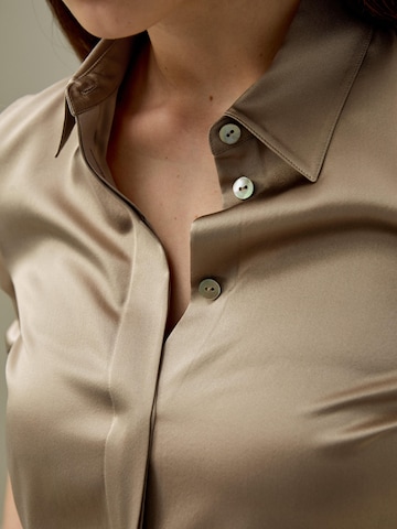 Lilysilk Bluse‌ in Braun