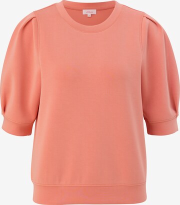 s.Oliver Sweatshirt in Orange: predná strana