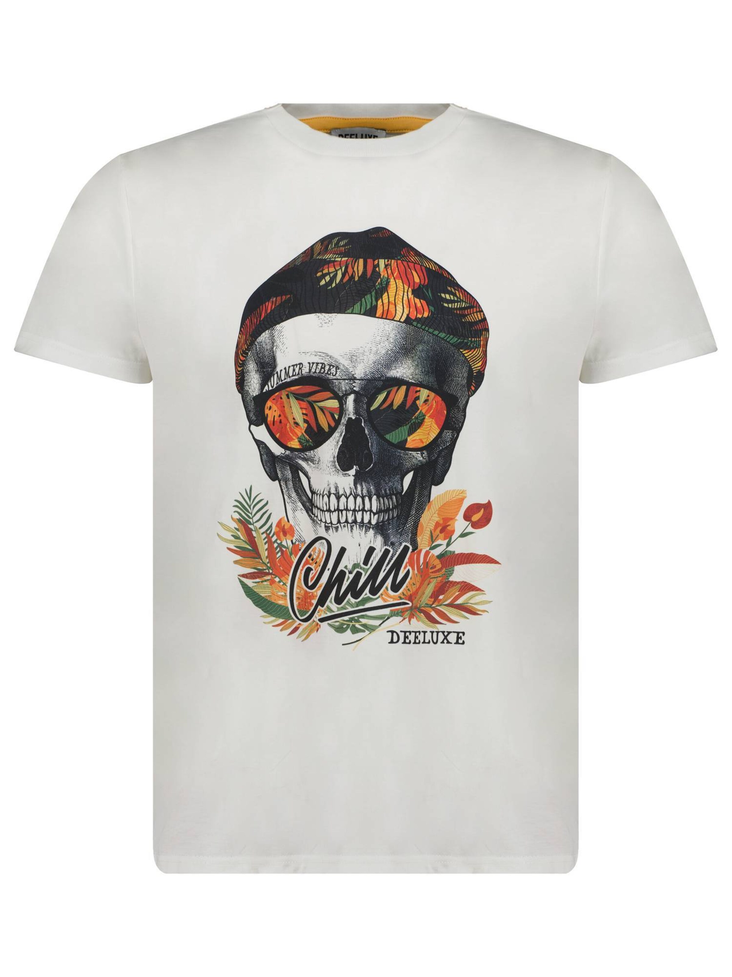 Deeluxe T-Shirt 'Jek' in Weiß: Vorderseite