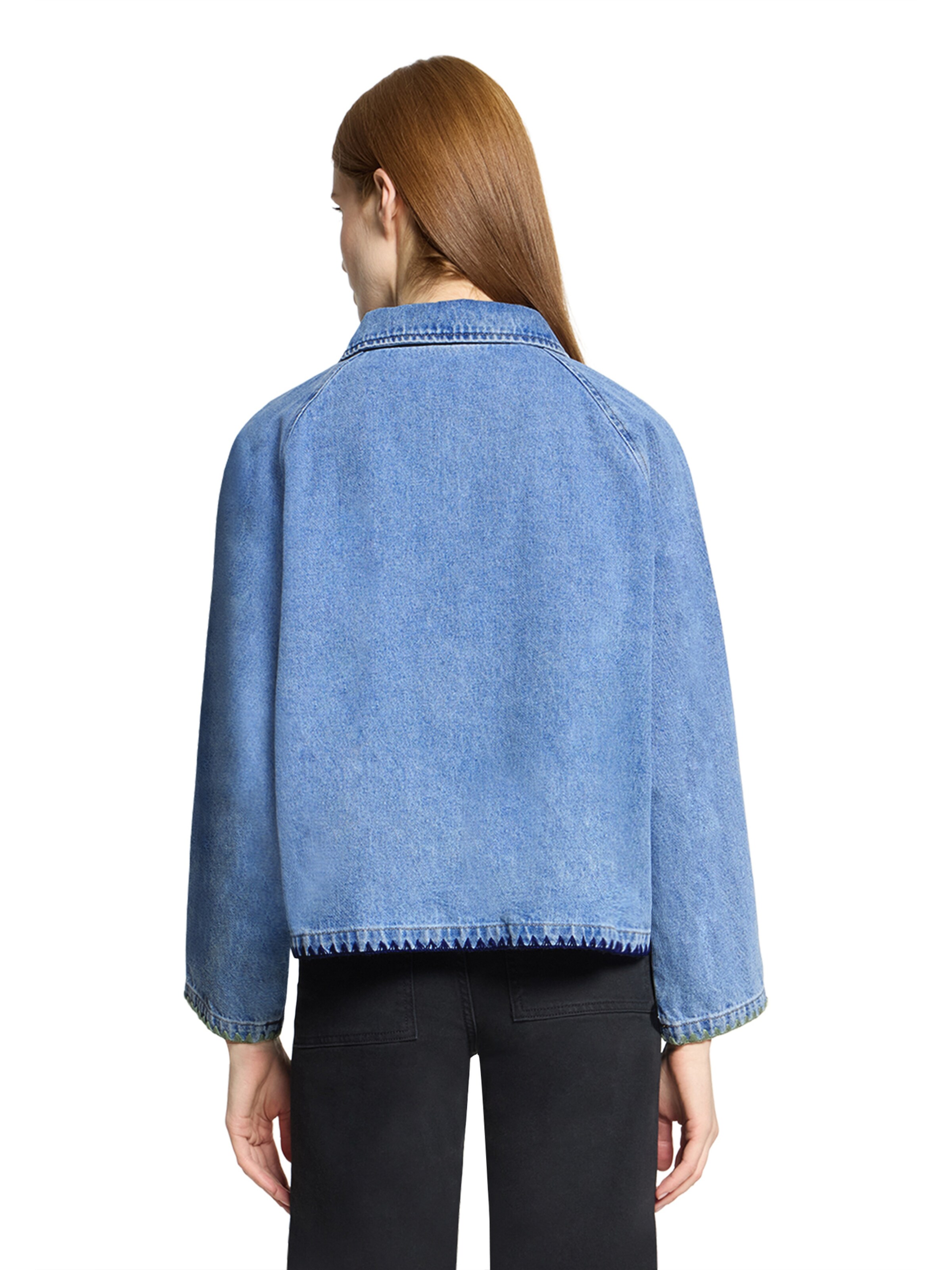 Amber & June Between-Season Jacket in Blue