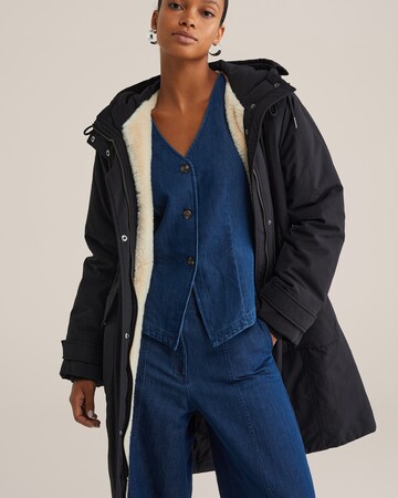 WE Fashion Talviparka värissä musta: etupuoli