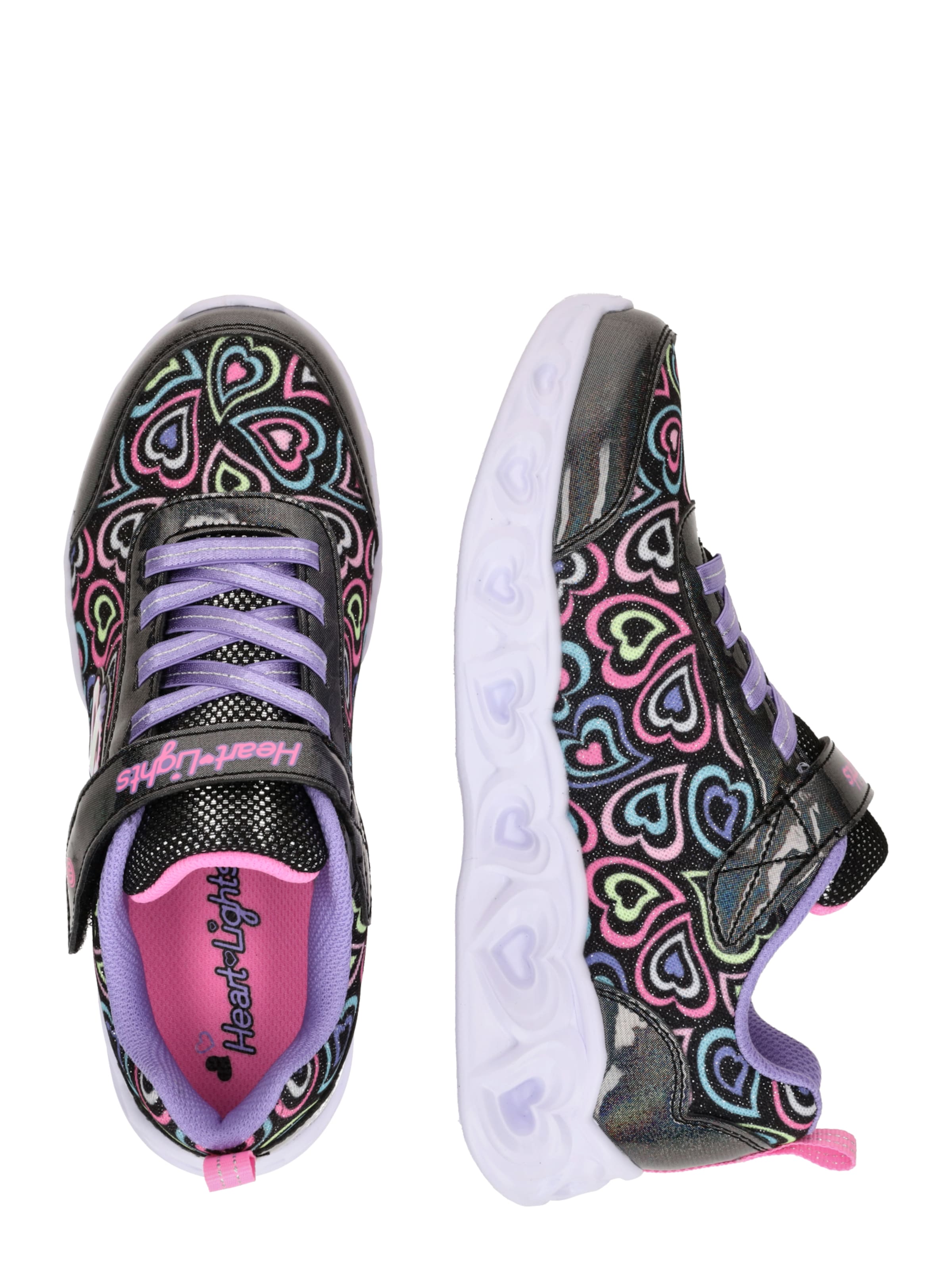 Sneaker 'HEART LIGHTS - BOOGIE LOVE' di SKECHERS in nero