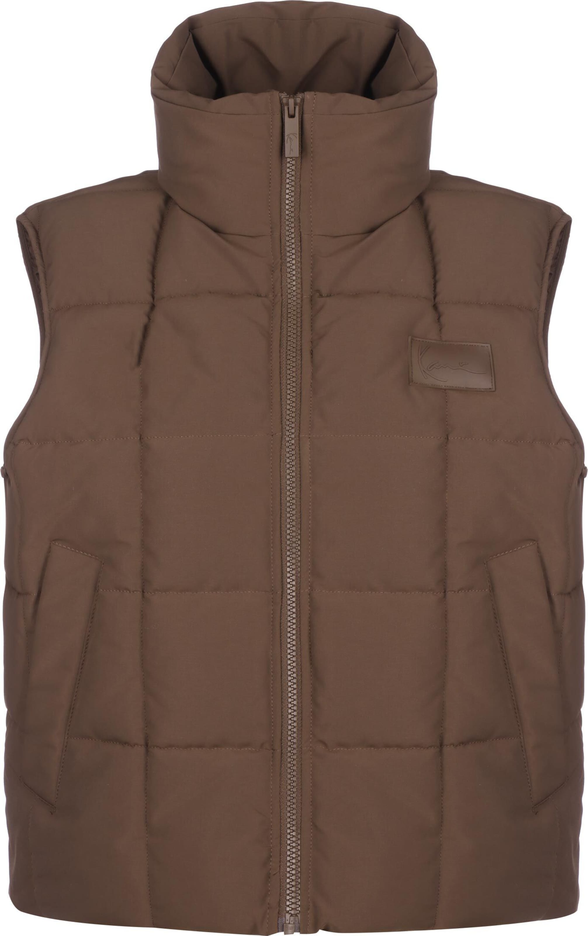 Karl Kani Γιλέκο σε καφέ: μπροστά