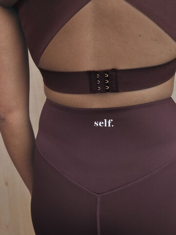 Skinny Leggings self. en rouge