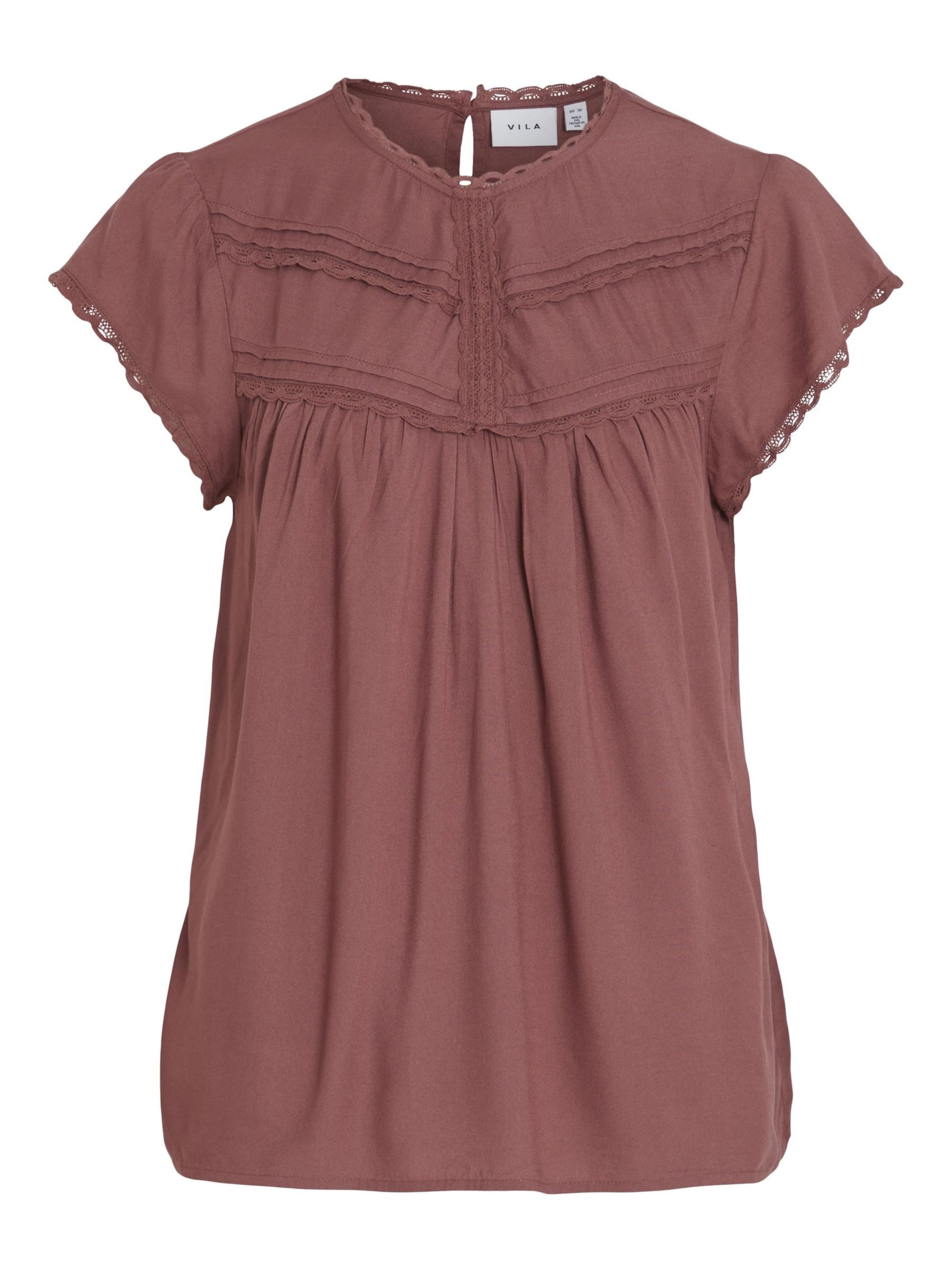 VILA Blouse in Brown: front