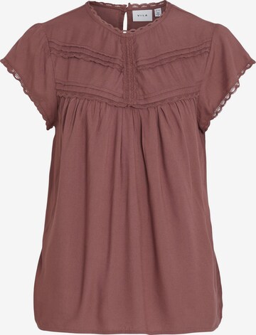 VILA Blouse in Brown: front