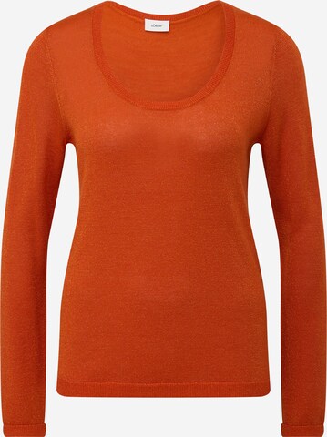 Pull-over s.Oliver BLACK LABEL en orange : devant