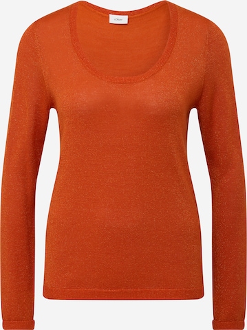 s.Oliver BLACK LABEL Pullover in Orange: predná strana