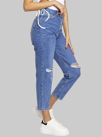 FRESHLIONS Regular Jeans ' Gisela ' in Blau