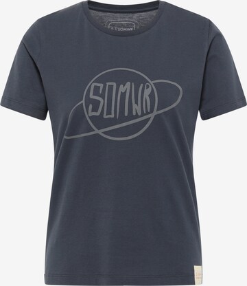 SOMWR Shirt 'THE PLANET#S HERE' in Blauw: voorkant