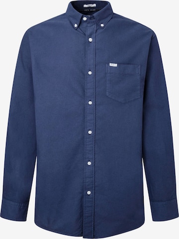 Pepe Jeans Regular fit Button Up Shirt ' FABIO ' in Blue: front