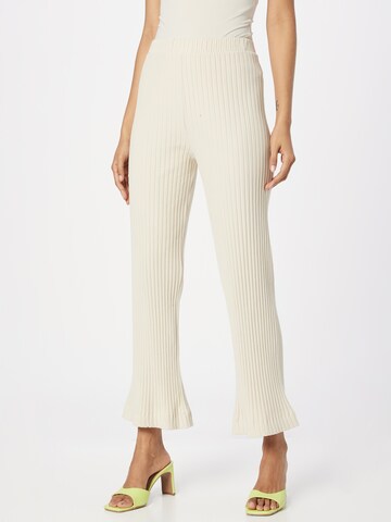 évasé Pantalon Rotholz en beige : devant