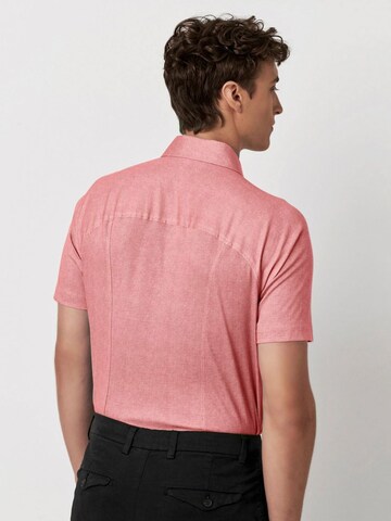 DESOTO Slim fit Button Up Shirt in Orange