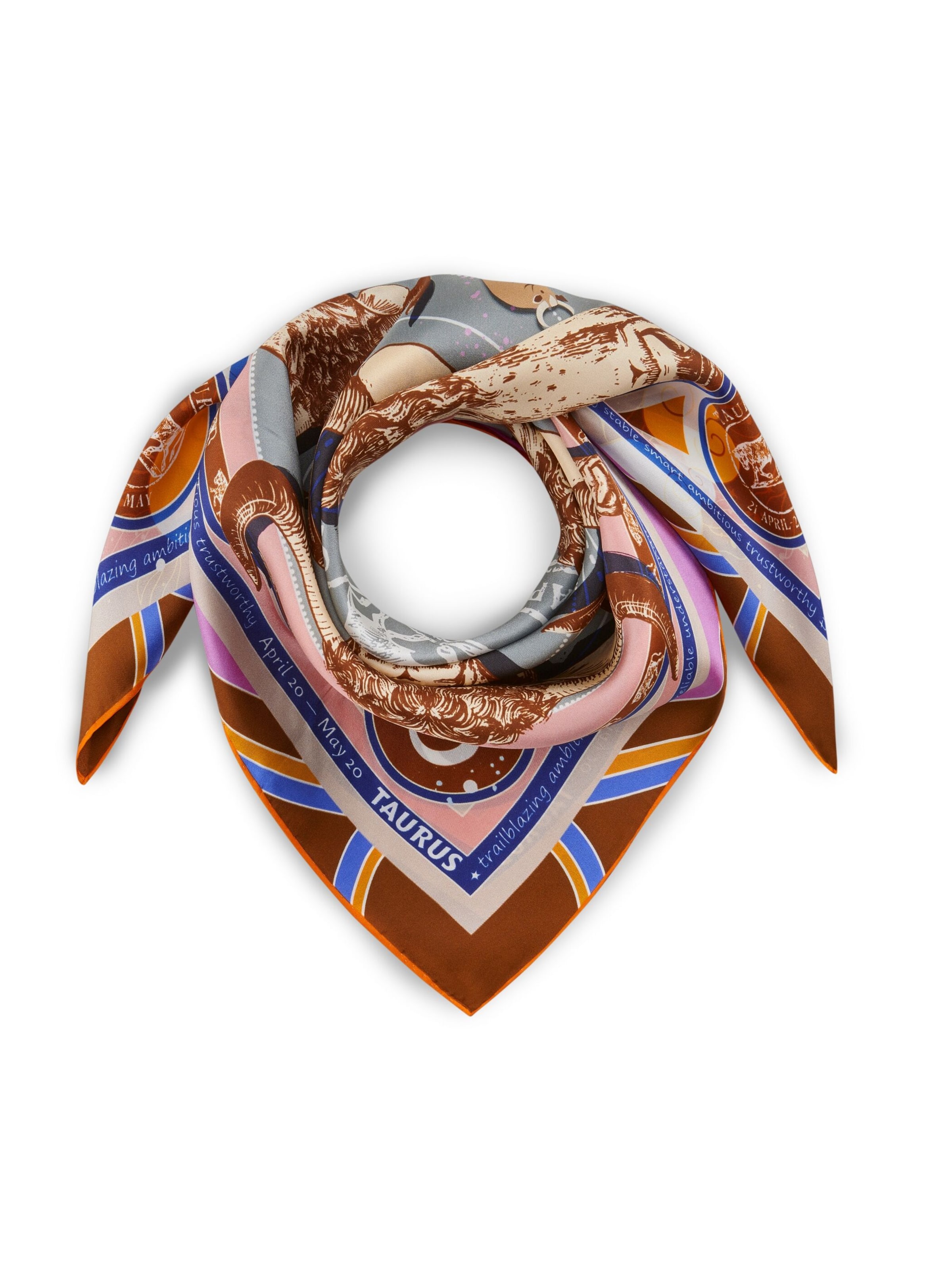 CODELLO Wrap 'Sternzeichen Stier' in Grey: front