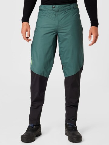 VAUDE Tapered Outdoorbroek 'All Year Moab' in Groen: voorkant