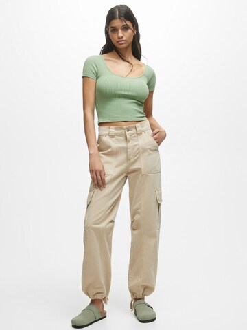 Pull&Bear T-Shirt in Grün