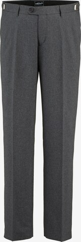 Men Plus Regular Pleated Pants in Grey: front