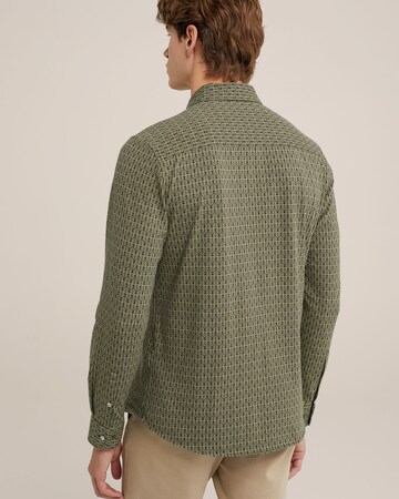 WE Fashion Kitsas lõige Triiksärk, värv roheline