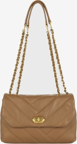 ruda LANCASTER Paris Rankinė ant peties 'Lancaster Sac rabat cuir Soft Matelassé Camel': priekis