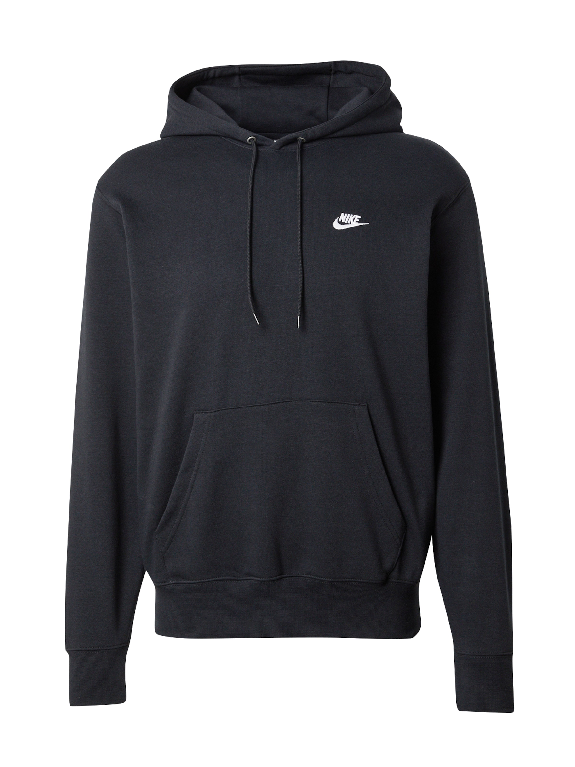 Nike Sportswear Mikina 'Club Fleece' – černá: přední strana