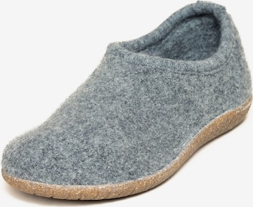Gottstein Hausschuh 'Walkpantoffel Alpine Midcut RU' in Grau: Vorderseite