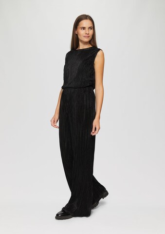 s.Oliver Wide leg Trousers in Black: front