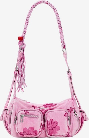 Desigual Olkalaukku värissä vaaleanpunainen: etupuoli