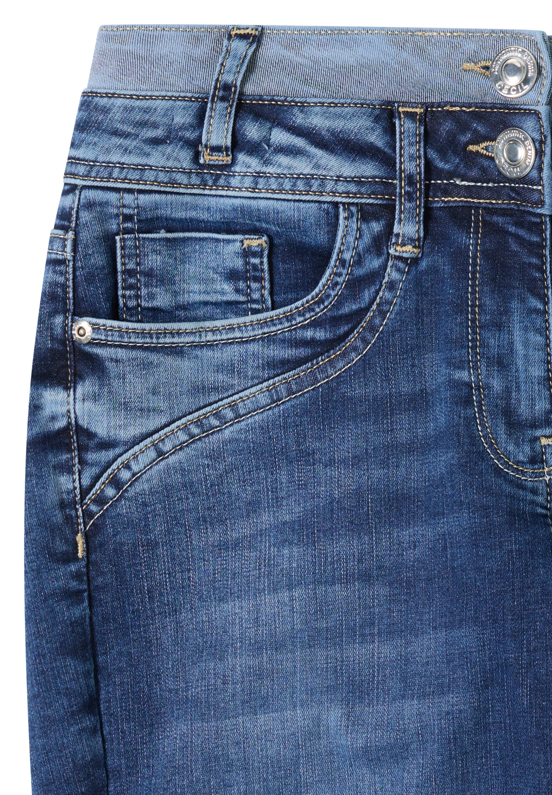 CECIL Slimfit Jeans in Blau