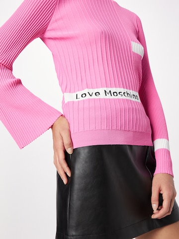 Love Moschino Svetr 'MAGLIA' – pink