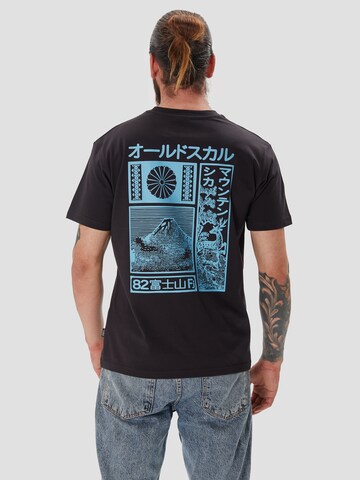 Oldskull Shirt in Zwart: voorkant