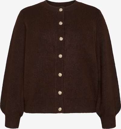 Vero Moda Curve Strickjacke 'VMCHAZEL' in XL-XXL in dunkelbraun, Produktansicht
