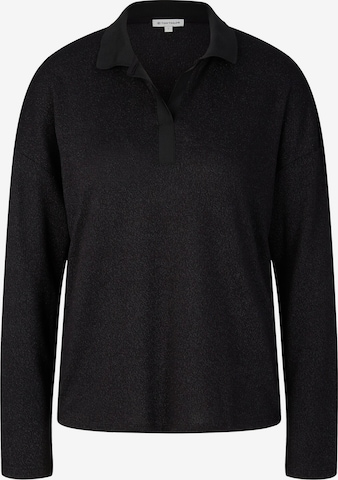 TOM TAILOR Shirt in Black: front