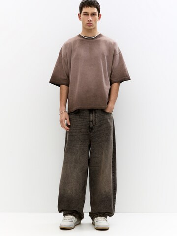 T-Shirt Pull&Bear en marron