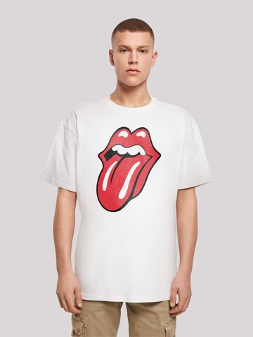 F4NT4STIC Shirt 'The Rolling Stones ' in Wit: voorkant