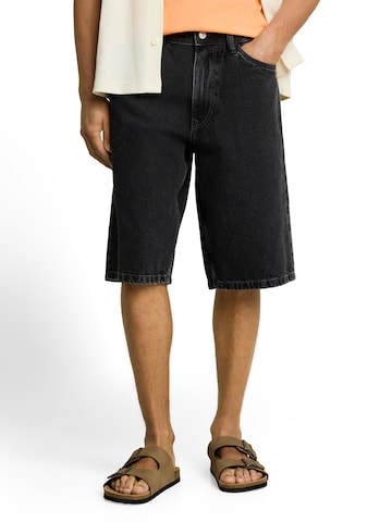 TOM TAILOR DENIM Loose fit Jeans 'Waylen' in Black: front