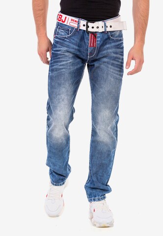 CIPO & BAXX Regular Jeans in Blauw: voorkant