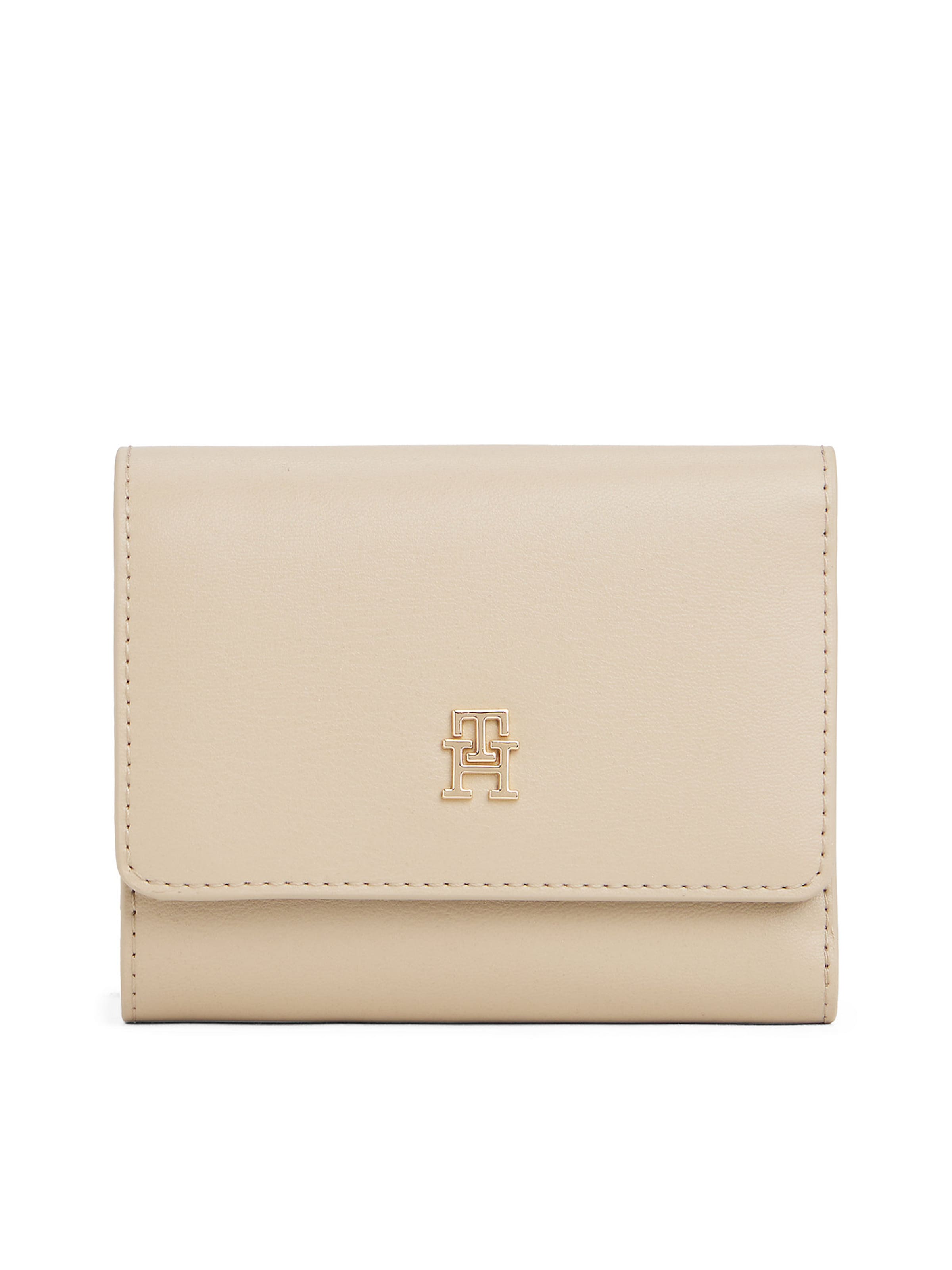 TOMMY HILFIGER Wallet in Beige: front