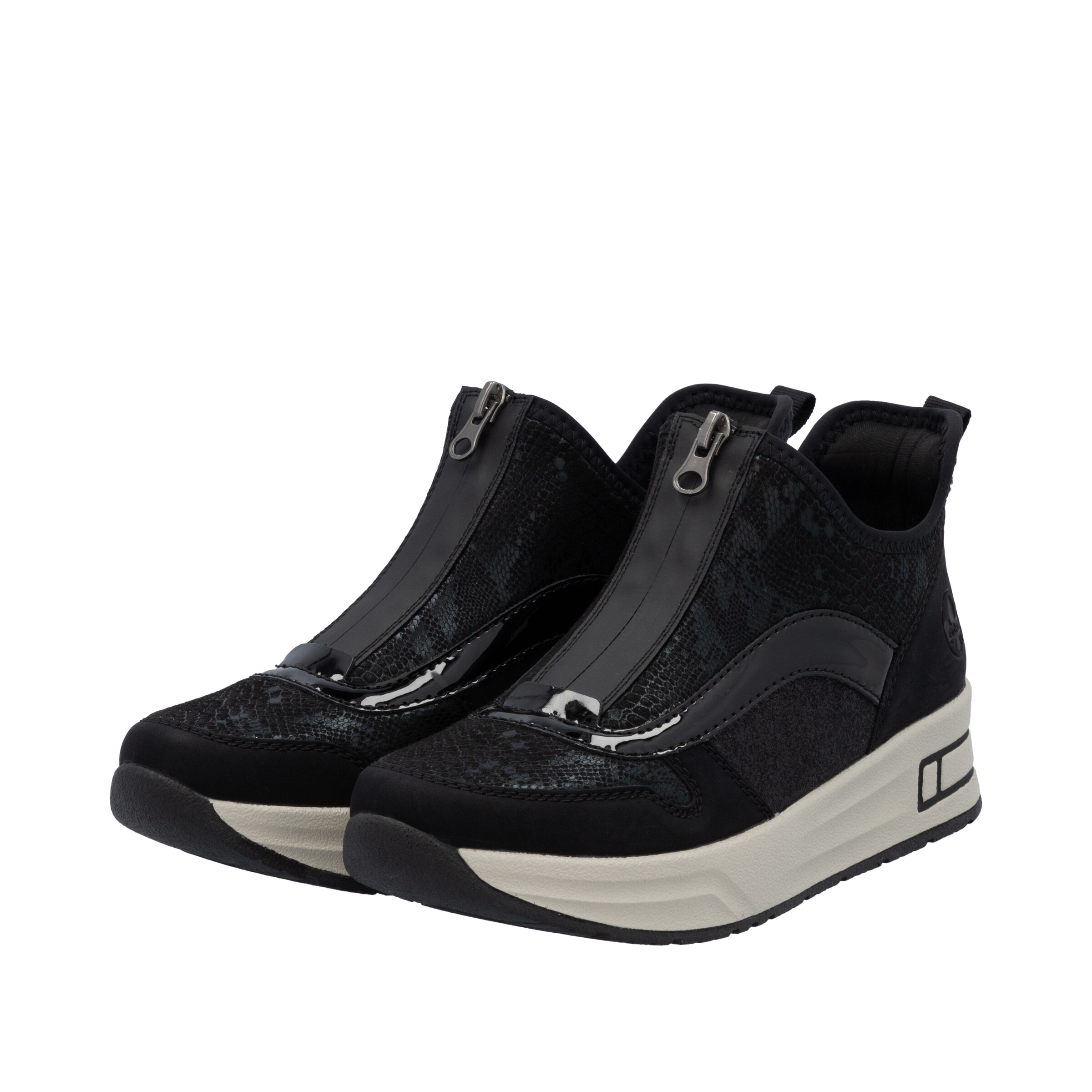Rieker High-Top Sneakers in Black